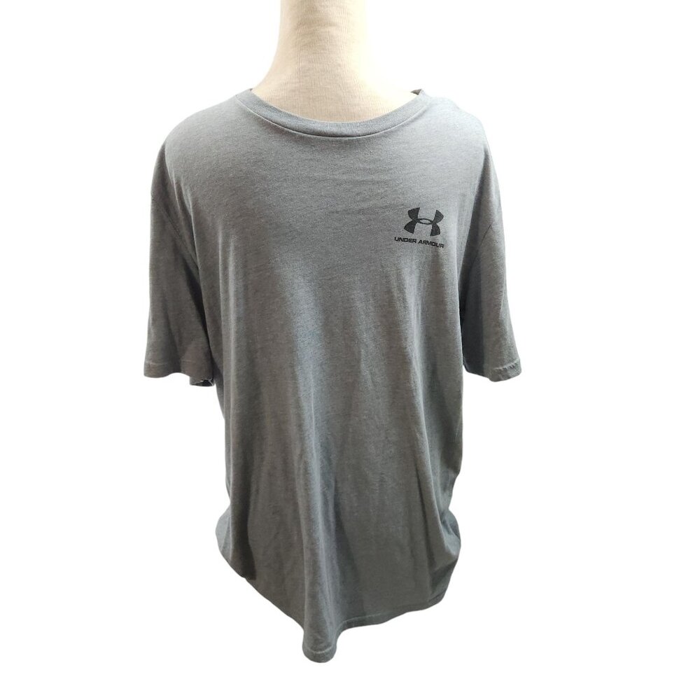 Under Armour Mens Gray Short Sleeve T-Shirt Size XL